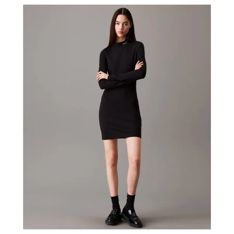 ABITO IN JERSEY MILANO A MANICA LUNGA CALVIN KLEIN JEANS- Vestiti E Tute
