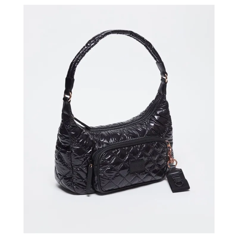 borsa_a_spalla_in_nylon_t_2.webp BORSA A SPALLA IN NYLON TRAPUNTATO LIU°JO- Accessori