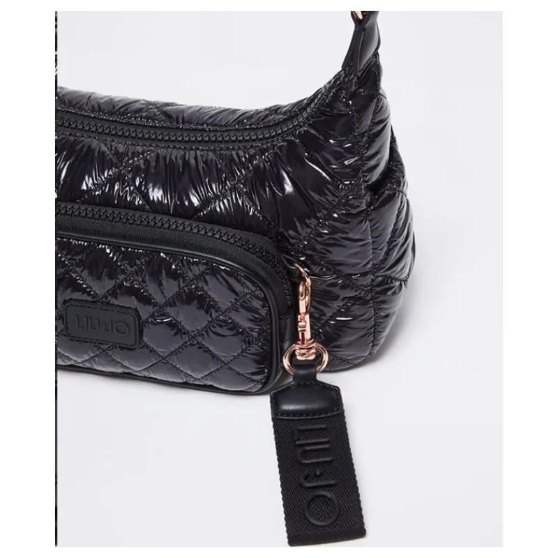 borsa_a_spalla_in_nylon_t_5.webp BORSA A SPALLA IN NYLON TRAPUNTATO LIU°JO- Accessori