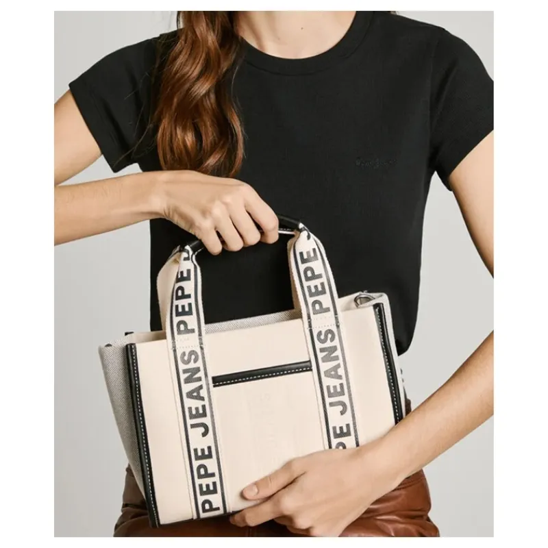 BORSA A TRACOLLA CON DETTAGLI IN SIMILPELLE PEPE JEANS- Accessori