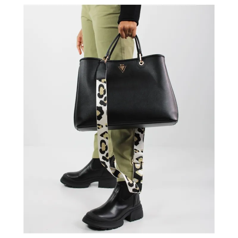 BORSA BIG CON TRACOLLA ANIMALIER GAUDI'- Accessori