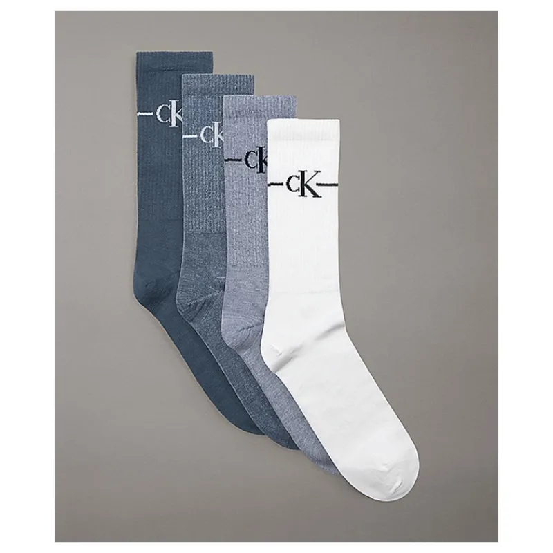 CALZINI UOMO IN CONFEZIONE REGALO DA 4 CALVIN KLEIN JEANS- Accessori