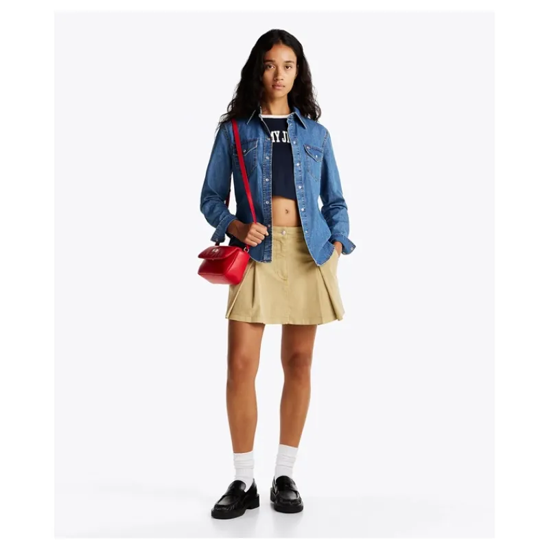 camicia_in_denim_western__2.webp CAMICIA IN DENIM WESTERN TOMMY JEANS- Camicie E Bluse