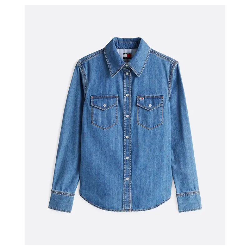 camicia_in_denim_western__5.webp CAMICIA IN DENIM WESTERN TOMMY JEANS- Camicie E Bluse