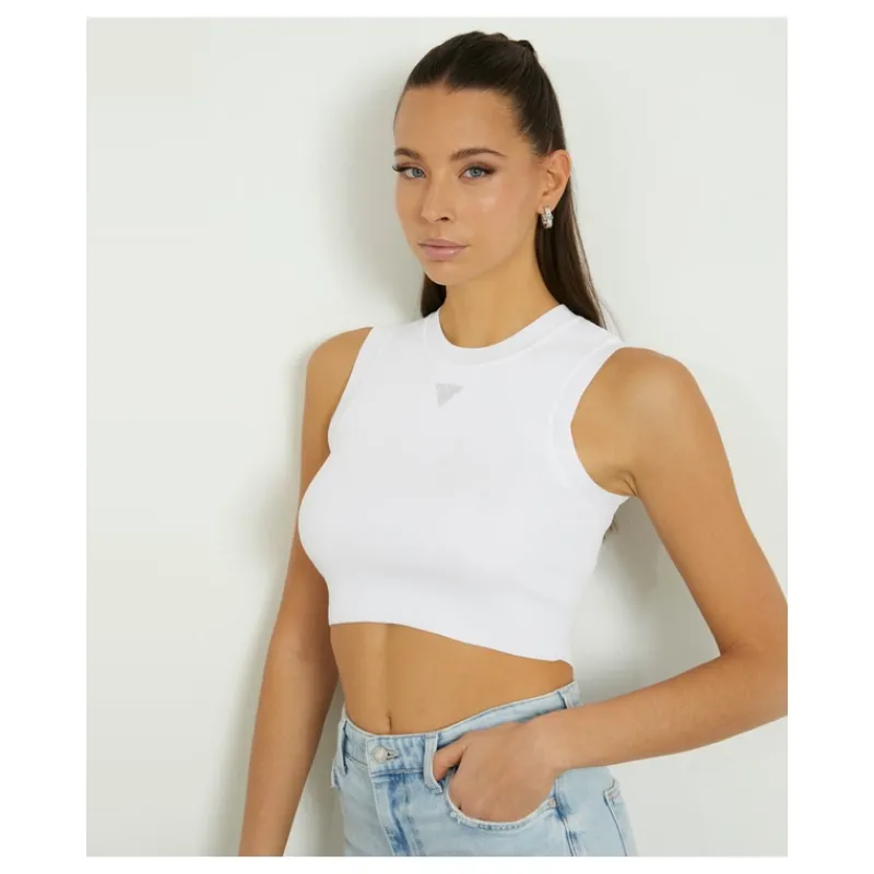 canotta_con_logo_a_triang_3.webp CANOTTA CON LOGO A TRIANGOLO GUESS- T-shirt & Top
