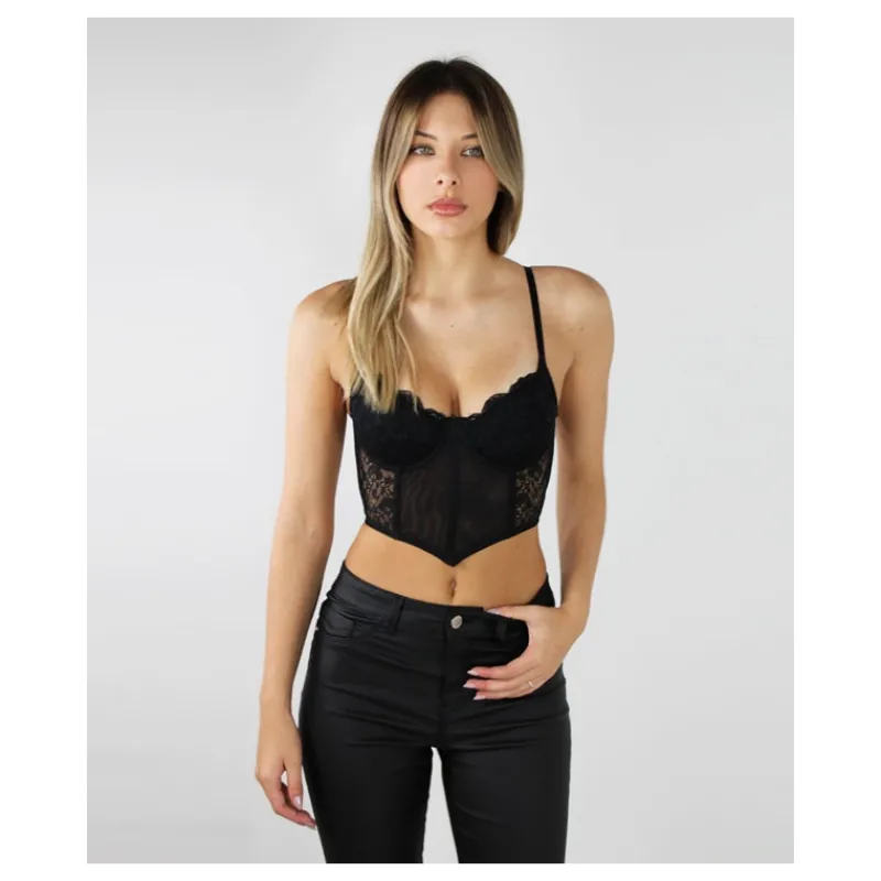 CORSETTO IN PIZZO ONLY- T-shirt & Top