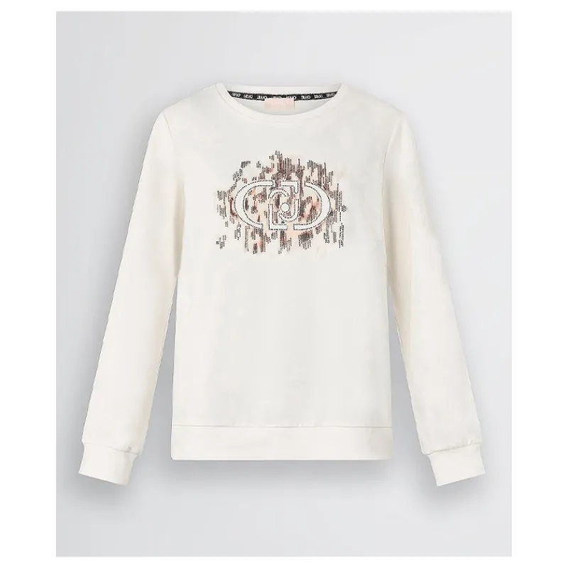 felpa_con_logo_animalier__6.webp FELPA CON LOGO ANIMALIER E STRASS LIU°JO- Felpe