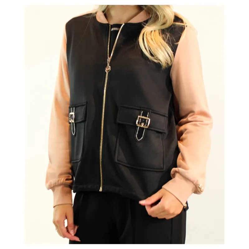 FELPA CON ZIP LIU° JO- Felpe