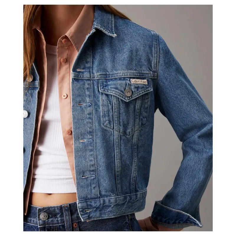 giacca_di_jeans_corta_ann_2.webp GIACCA DI JEANS CORTA ANNI '90 CALVIN KLEIN JEANS- Capi Spalla | Jeans