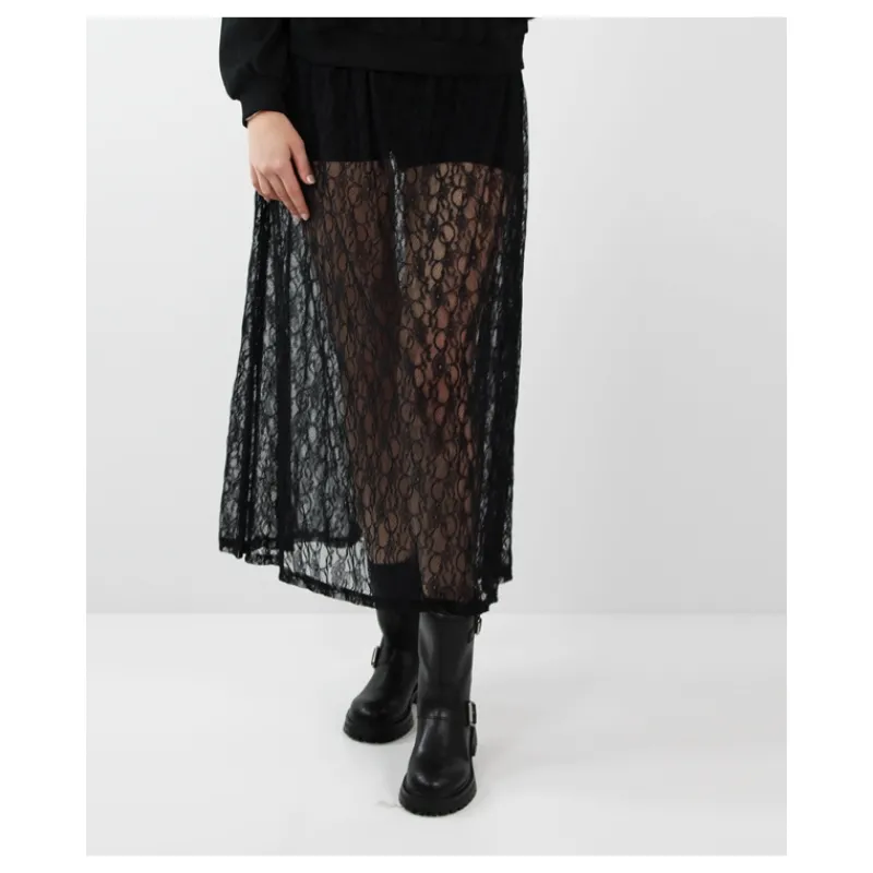 GONNA IN PIZZO CON SHORTS HOZONE- Gonne