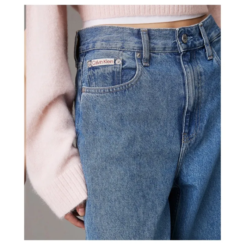 jeans_high_rise_barrel_ca_3.webp JEANS HIGH RISE BARREL CALVIN KLEIN- Jeans