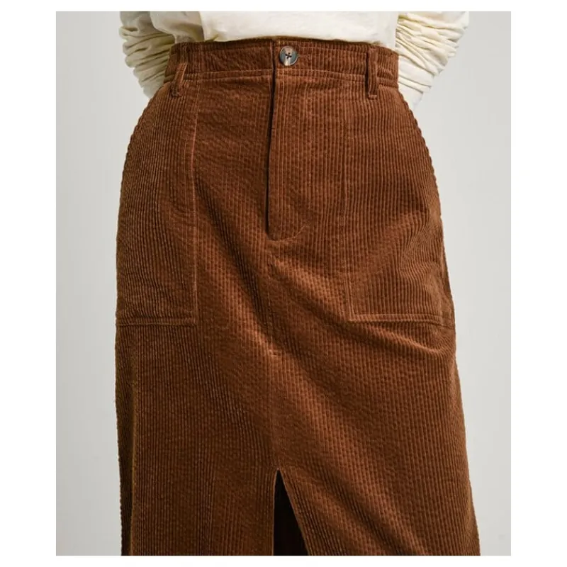 lounguette_in_velluto_a_c_2.webp LOUNGUETTE IN VELLUTO A COSTE PEPE JEANS- Gonne