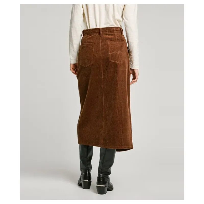 lounguette_in_velluto_a_c_3.webp LOUNGUETTE IN VELLUTO A COSTE PEPE JEANS- Gonne