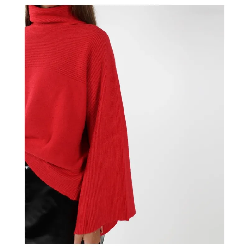 MAGLIA DOLCEVITA CON MANICA AMPIA HOZONE- Maglieria