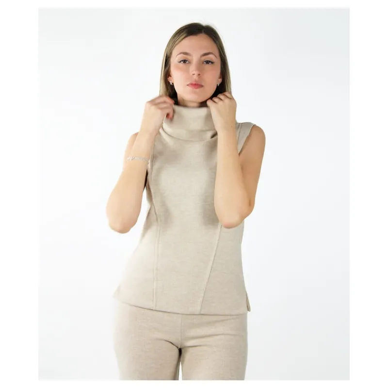 MAGLIA DOLCEVITA SMANICATA HOZONE- Maglieria