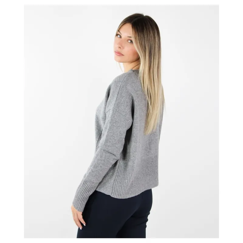 MAGLIA IN LANA DETTAGLI COSTE HOZONE- Maglieria