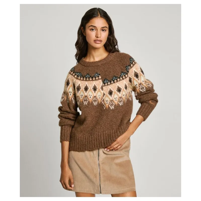 MAGLIA LAVORAZIONE FAIR ISLE PEPE JEANS- Maglieria