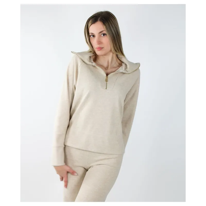 MAGLIA MEZZA ZIP HOZONE- Maglieria