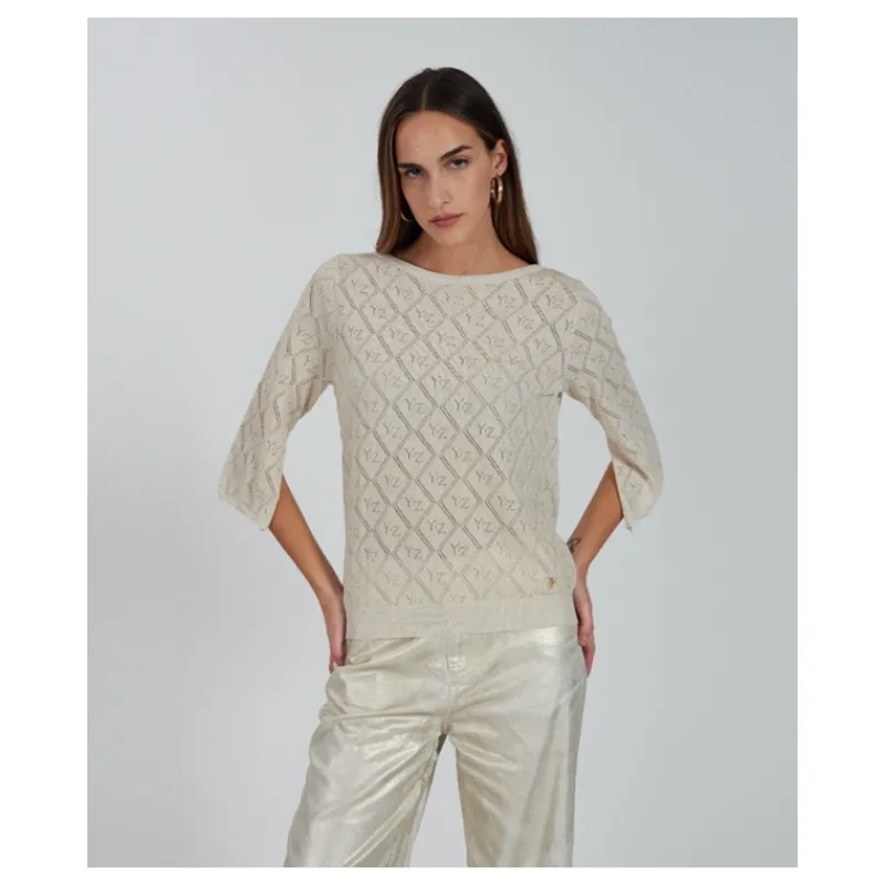 MAGLIA SCOLLO A BARCHETTA YES°ZEE- Maglieria