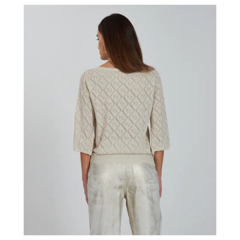 MAGLIA SCOLLO A BARCHETTA YES°ZEE- Maglieria