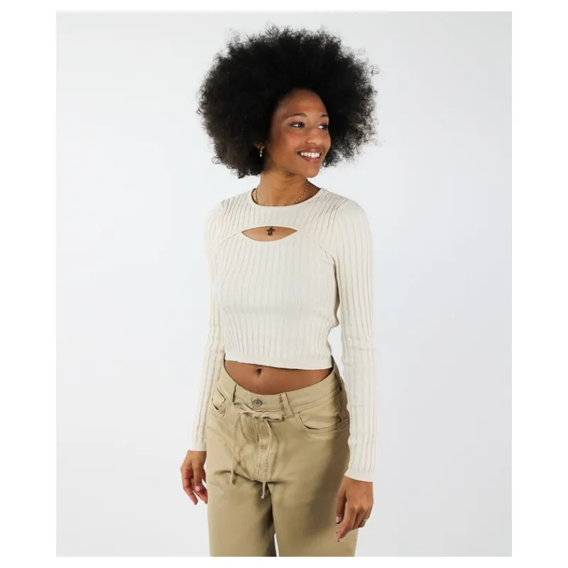 MAGLIA STRETCH CUT OUT ONLY- Maglieria