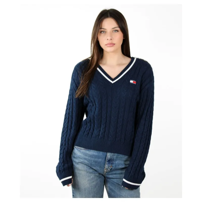 maglione_scollo_a_v_tommy_3.webp MAGLIONE SCOLLO A V TOMMY JEANS- Maglieria