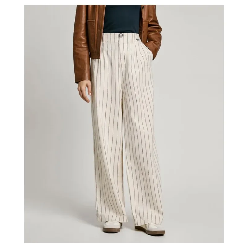 PANTALONE A RIGHE LARGHE PEPE JEANS- Pantaloni