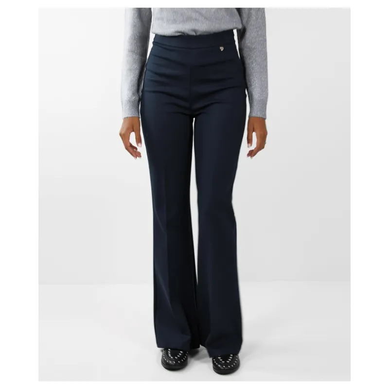 PANTALONE FLARE IN JERSEY HOZONE- Pantaloni