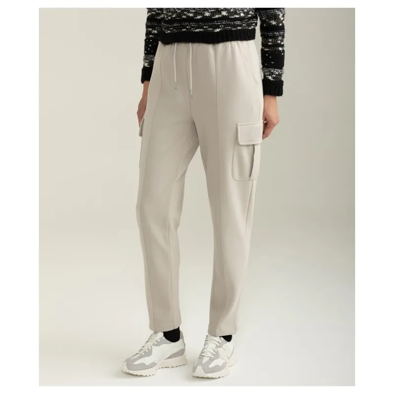 PANTALONE IN FELPA INTERLOCK TASCONATO FREDMELLO- Pantaloni