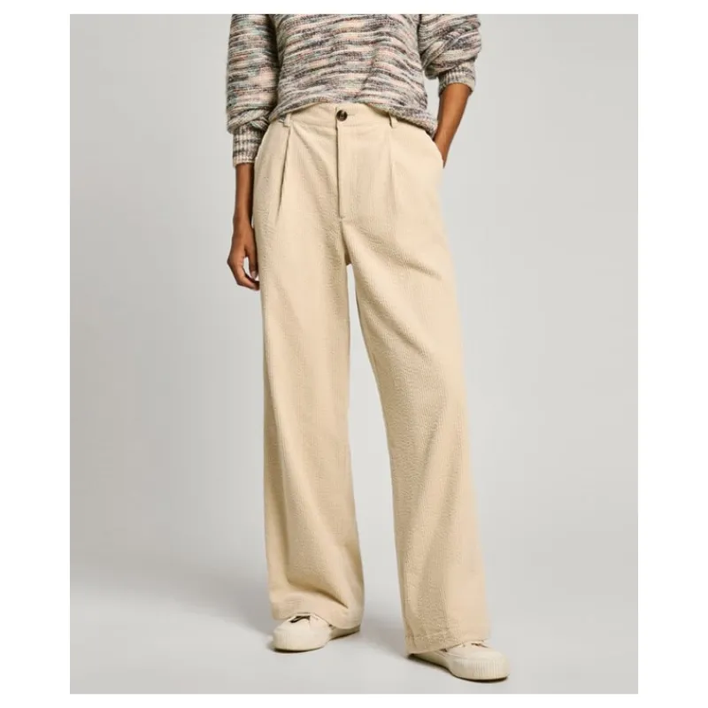 PANTALONE IN VELLUTO A COSTE PEPE JEANS- Pantaloni
