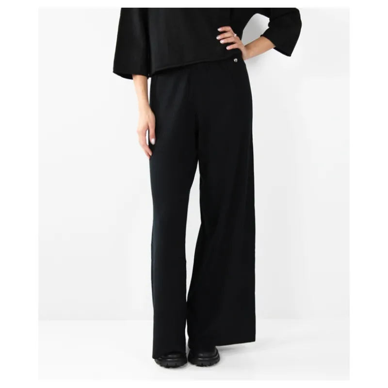 PANTALONI A PALAZZO IN MAGLIA HOZONE- Pantaloni | Maglieria