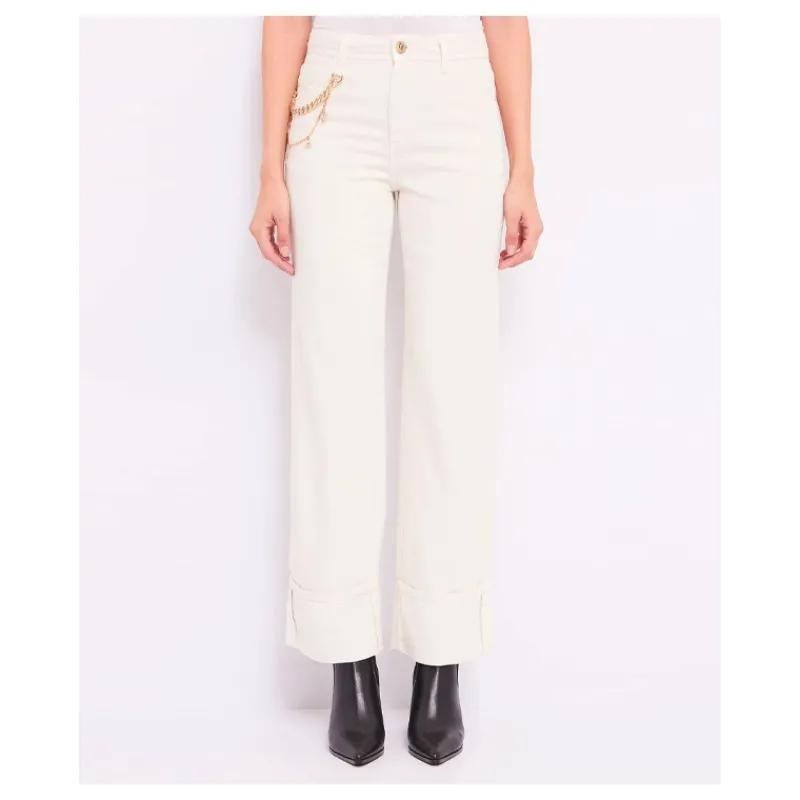 PANTALONI IN MISTO COTONE GAUDI'- Pantaloni