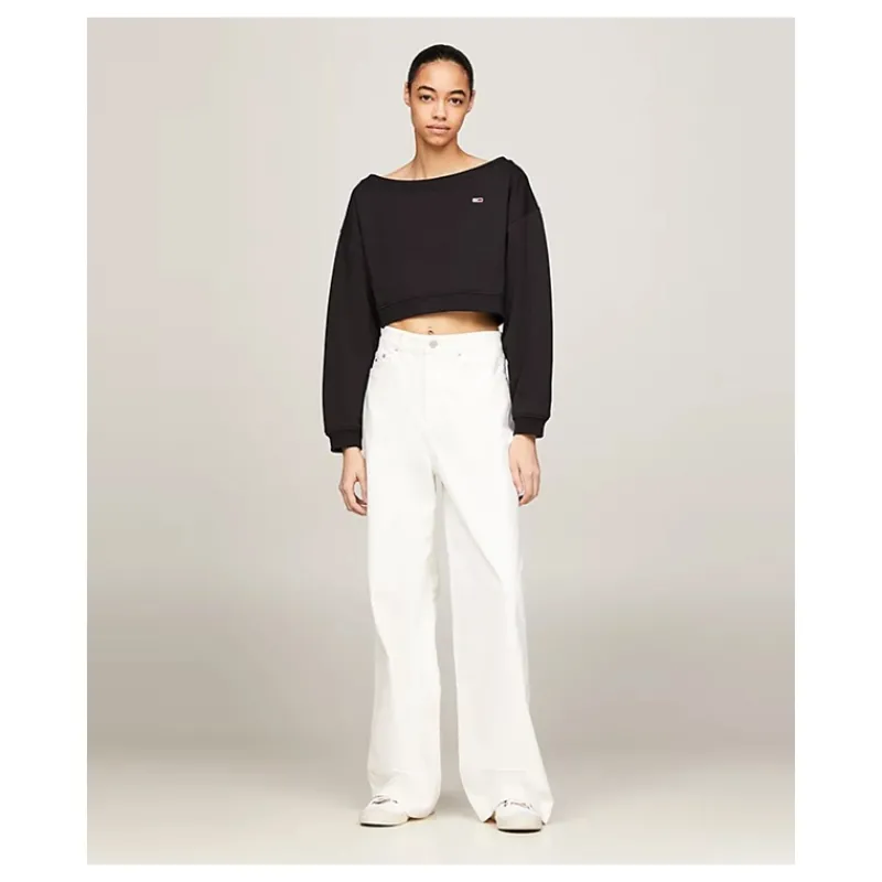 pullover_crop_con_scollo__1.webp PULLOVER CROP CON SCOLLO A BARCA TOMMY JEANS- Maglieria
