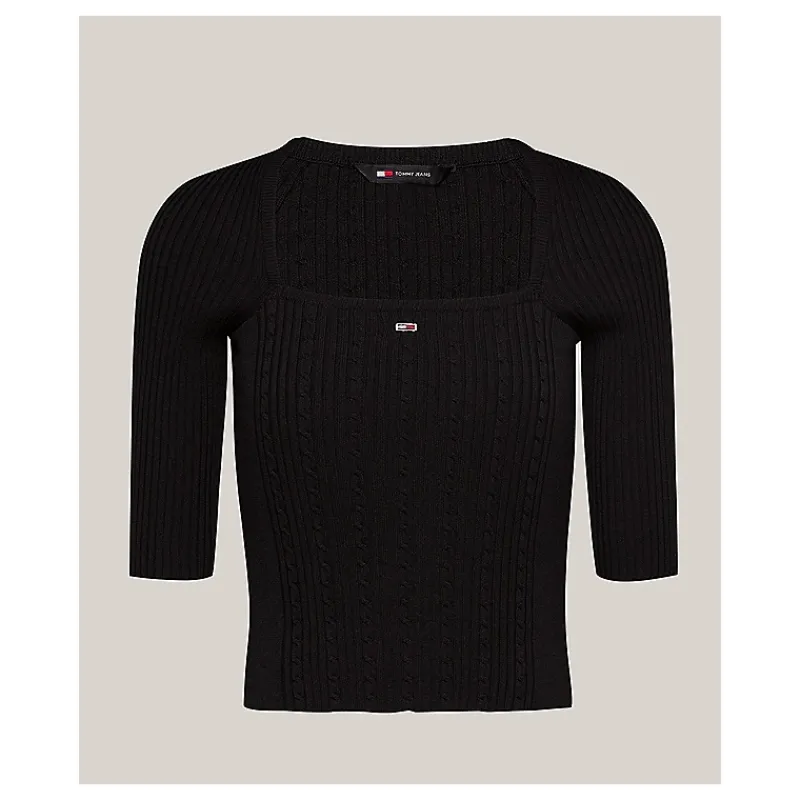pullover_slim_fit_a_mezze_4.webp PULLOVER SLIM FIT A MEZZE MANICHE TOMMY JEANS- Maglieria