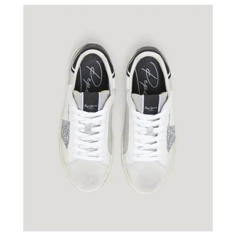 sneaker_in_pelle_con_dett_2.webp SNEAKER IN PELLE CON DETTAGLI GLITTER PEPE JEANS- Accessori