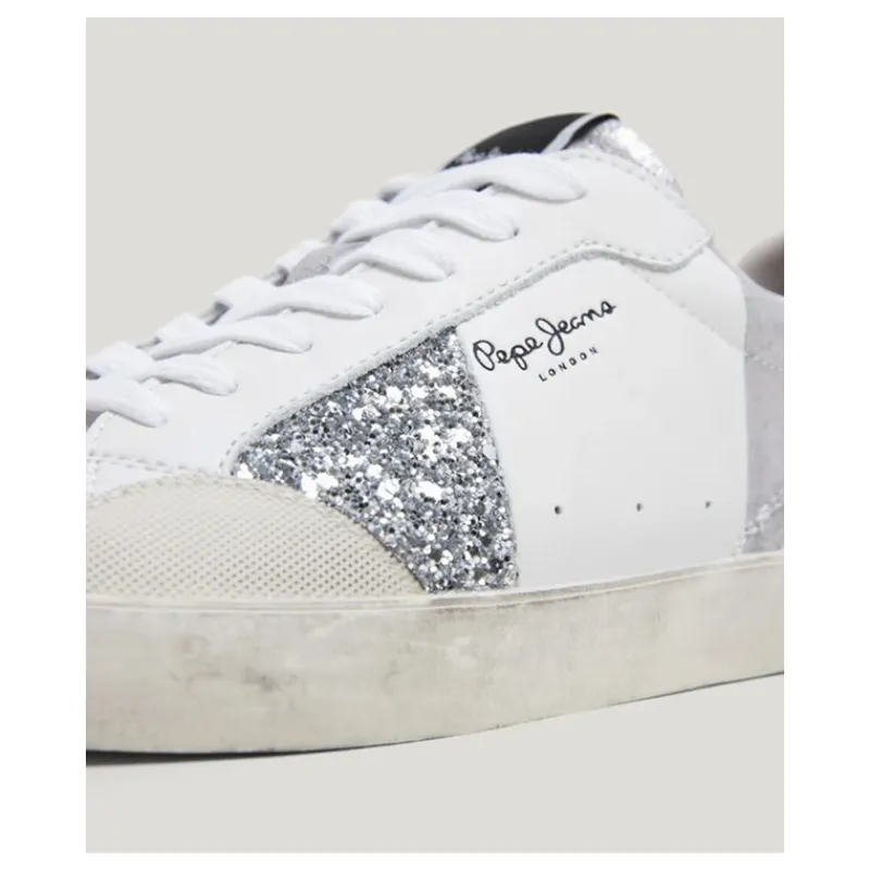 sneaker_in_pelle_con_dett_4.webp SNEAKER IN PELLE CON DETTAGLI GLITTER PEPE JEANS- Accessori