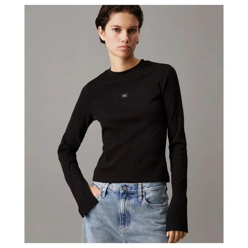 top_di_cotone_a_costine_s_3.webp TOP DI COTONE A COSTINE SLIM CALVIN KLEIN- T-shirt & Top