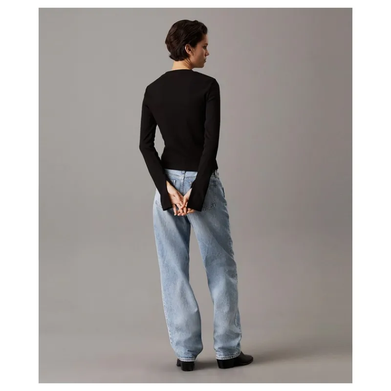 top_di_cotone_a_costine_s_4.webp TOP DI COTONE A COSTINE SLIM CALVIN KLEIN- T-shirt & Top