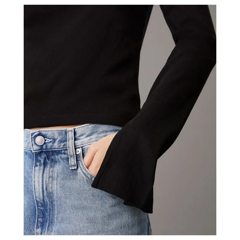 top_di_cotone_a_costine_s_5.webp TOP DI COTONE A COSTINE SLIM CALVIN KLEIN- T-shirt & Top