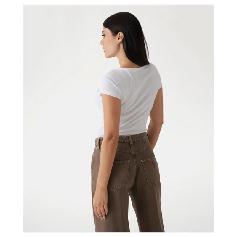 top_scollo_a_v_con_botton_2.webp TOP SCOLLO A V CON BOTTONI GUESS- T-shirt & Top