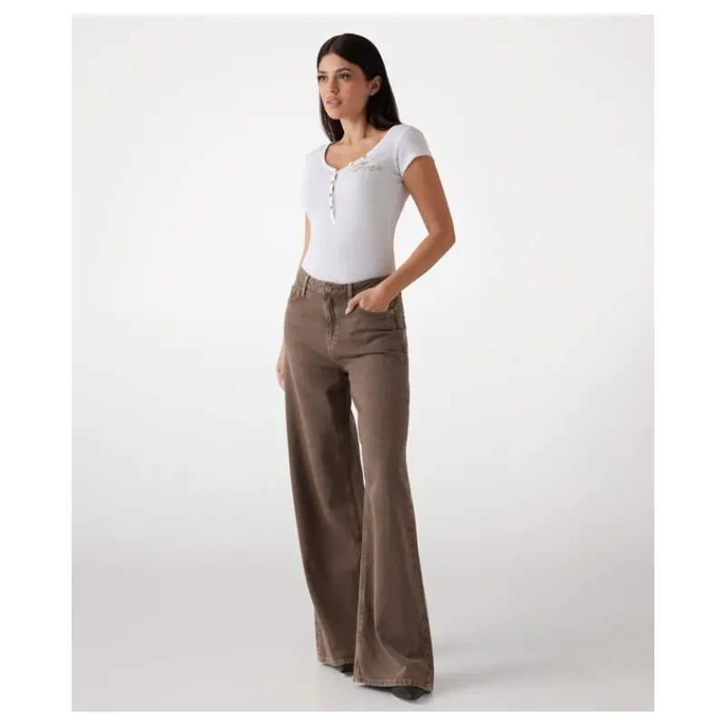 top_scollo_a_v_con_botton_3.webp TOP SCOLLO A V CON BOTTONI GUESS- T-shirt & Top