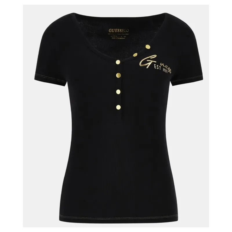 top_scollo_a_v_con_botton_8.webp TOP SCOLLO A V CON BOTTONI GUESS- T-shirt & Top