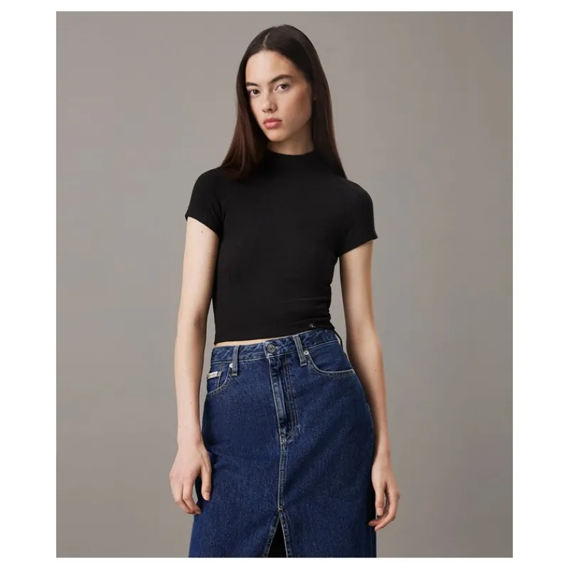 tshirt_a_costine_testuriz_5.webp T-SHIRT A COSTINE TESTURIZZATA CALVIN KLEIN- T-shirt & Top