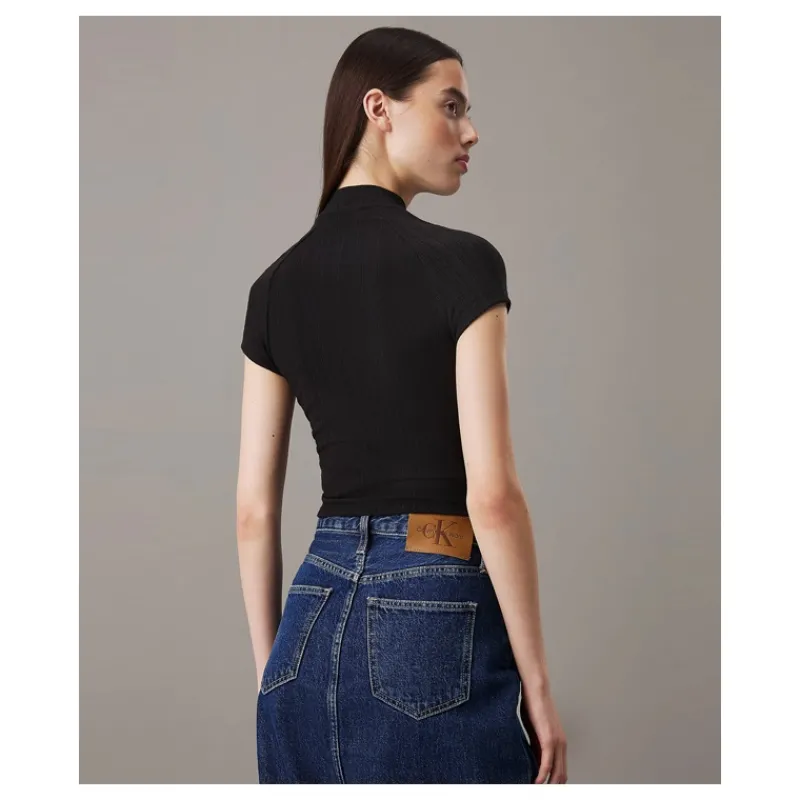 tshirt_a_costine_testuriz_6.webp T-SHIRT A COSTINE TESTURIZZATA CALVIN KLEIN- T-shirt & Top