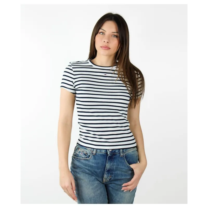 T-SHIRT A RIGHE CALVIN KLEIN JEANS- T-shirt & Top