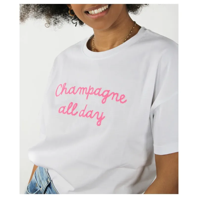T-SHIRT 'CHAMPAGNE' SUPERCULTURE- T-shirt & Top