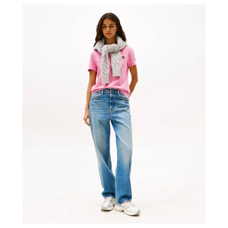 tshirt_con_distintivo_sul_2.webp T-SHIRT CON DISTINTIVO SUL PETTO TOMMY JEANS- T-shirt & Top