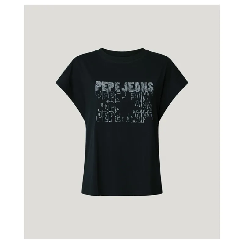 tshirt_con_logo_strass_pe_10.webp T-SHIRT CON LOGO STRASS PEPE JEANS- T-shirt & Top