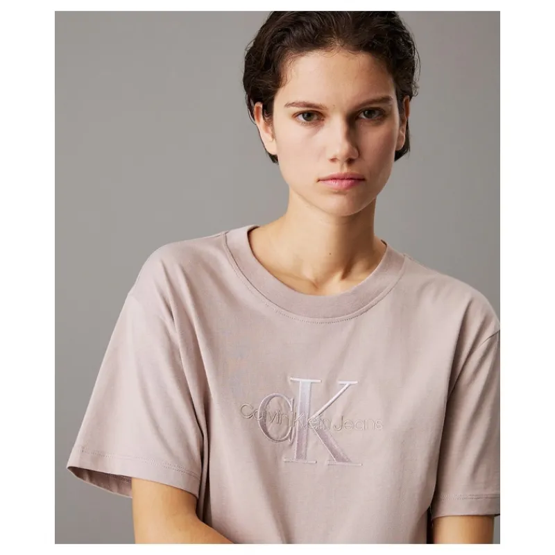 T-SHIRT CON MONOGRAMMA DAL TAGLIO RELAXED CALVIN KLEIN- T-shirt & Top