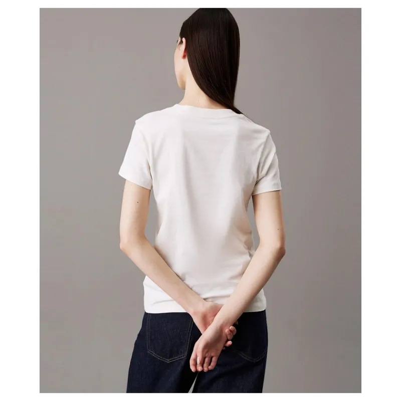 T-SHIRT CON MONOGRAMMA SFUMATO CALVIN KLEIN- T-shirt & Top